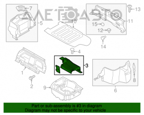 Învelișul bateriei Kia Optima 11-15 hibrid