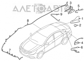 Antena aripă Kia Optima 14-15