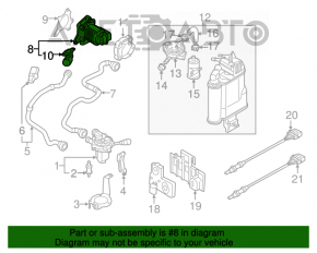 Клапан EGR VW Jetta 11-18 USA 1.8T