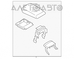 Brațul de cot Ford Edge 15-18 gri