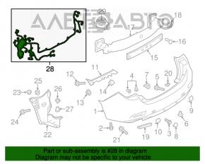 Bara spate Mazda 6 13-17 SUA keyless, fără BSM