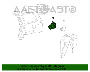 Corpul capacului rezervorului de combustibil Jeep Patriot 11-17