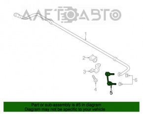 Bară stabilizatoare spate dreapta Ford Fusion mk5 13-20 nouă originală OEM