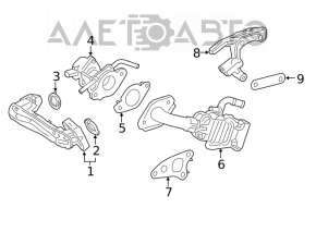 Supapa EGR pentru Toyota Rav4 19- 2.5