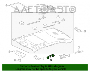 Ручка потолка задняя левая Toyota Camry v50 12-14 usa беж