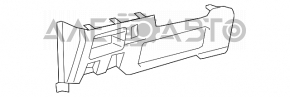 Capacul genunchiului șoferului pentru Toyota Sienna 11-14 gri, mâner lipit.