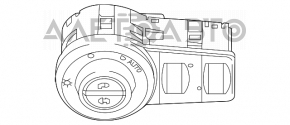 Controlul luminii Chrysler 200 15-17