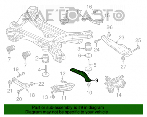 Suport spate dreapta spate Jeep Cherokee KL 14-23 FWD