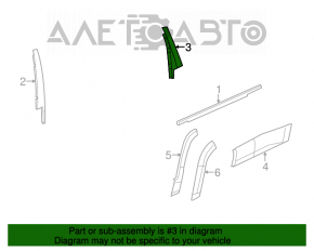 Capac usa spate laterala dreapta Jeep Cherokee KL 14- inapoi, zgarieturi