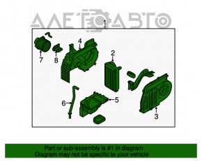 Печка в сборе задняя Kia Sorento 10-15