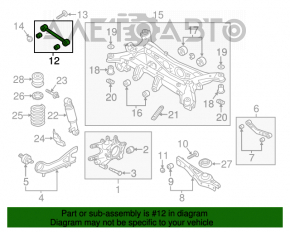 Maneta transversală spate stânga Kia Sorento 10-15 AWD