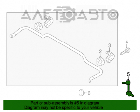 Bara de stabilizare spate dreapta pentru Kia Sorento 10-15 fwd.