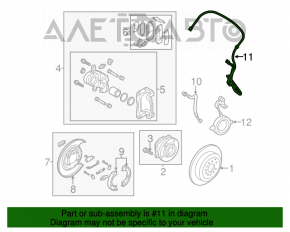 Senzor ABS spate stânga Kia Sorento 10-15 AWD nou OEM original