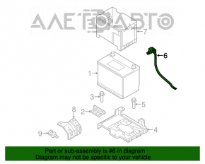 Terminalul bateriei plus Kia Sorento 10-15