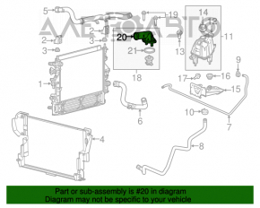 Carcasa termostat Chrysler 200 15-17 3.6 noua originala OEM