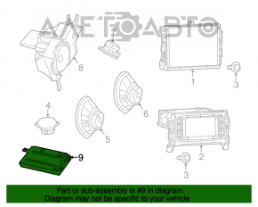 Amplificatorul Jeep Cherokee KL 14-18