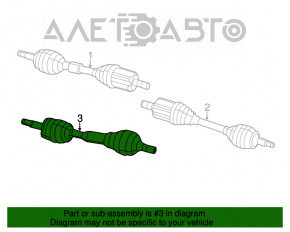 Ax cu roți față stânga Jeep Cherokee KL 14-18 3.2 Off road