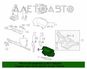 Карман передней панели Honda Accord 18-22