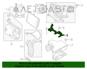 Suportul de admisie a aerului pentru Mitsubishi Outlander 14-21