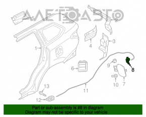 Blocare capac rezervor Mitsubishi Outlander 14-21