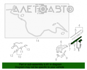 Frânghie spate pentru Mitsubishi Outlander 14-21