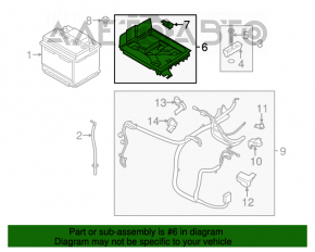 Palet pentru baterie Ford Fusion mk5 13-20 hibrid plug-in.