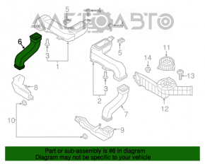 Conducta de aerisire a radiatorului de răcire, dreapta sus, Ford Fusion mk5 13-20 hibrid