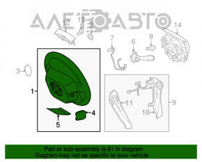 Руль голый Toyota Prius V 12-17 кожа