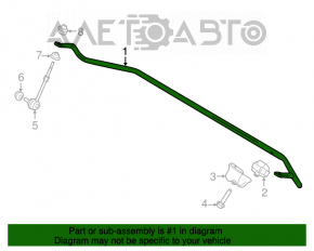 Stabilizator spate Ford Escape MK3 13-19 gros de 20 mm