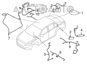 Antena aripă Ford Mustang mk6 15-