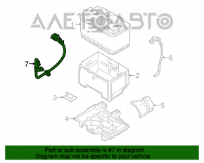 Terminal negativ pentru baterie Hyundai Sonata 15-19