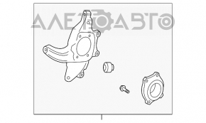 Axa spate stanga Mercedes W221 nou original OEM