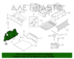 Capacul arcului drept Ford Fiesta 11-19 4 uși negru