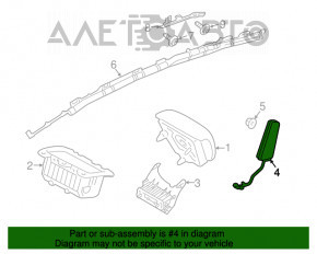 Подушка безопасности airbag сидение левые Ford Fiesta 11-19