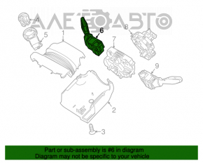 Comutatorul de sub volan din dreapta Ford Fiesta 11-19 4d