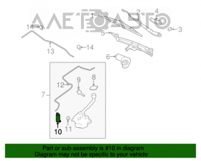 Мотор омывателя Ford Fiesta 11-19 4d