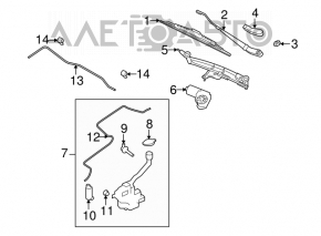 Мотор омывателя Ford Fiesta 11-19 4d OEM