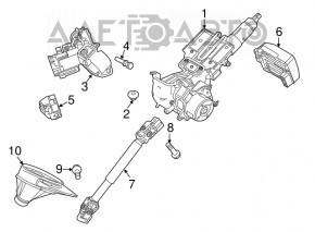 Coloană de direcție Ford Fiesta 11-19