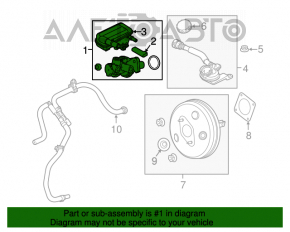 Главный тормозной цилиндр Ford Fiesta 11-19