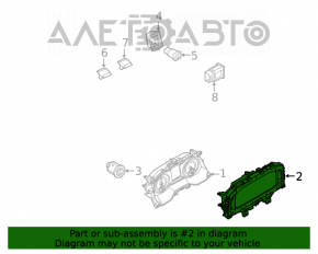 Panoul de instrumente VW Jetta 19- electric, 57k