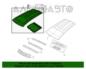 Acoperișul metalic pentru Dodge Journey 11- cu trapă.