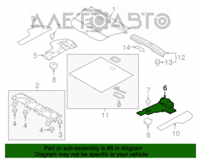 Пенопласт левый Subaru Outback 15-19