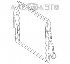 Radiatorul condensatorului de aer condiționat Mercedes W221 este stricat, aripile sunt îndoit, trebuie înlocuit cu unul nou aftermarket de la NISSENS.