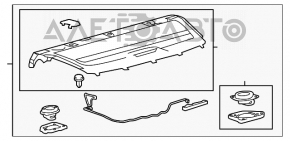 Raftul din spate Toyota Avalon 13-18 bej