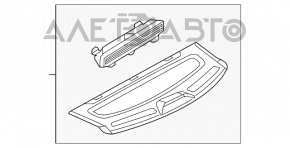 Полка задняя VW Jetta 11-18 USA черн