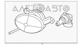 Противотуманная фара птф левая VW Jetta 11-14 USA