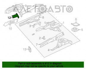 Клык лонжерона правый Jeep Cherokee KL 14-18