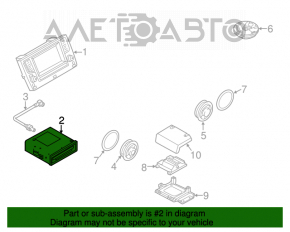 Unitate CD CHANGER cu 6 discuri VW Tiguan 18 - ruginit.