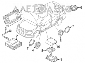 Unitate CD CHANGER cu 6 discuri VW Tiguan 18 - ruginit.