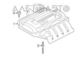 Накладка двигателя Ford Mustang mk6 15- 2.3T